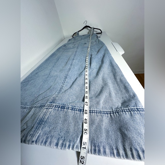 Free People Dex Denim Midi Dress in Bleachout size Medium NWT - Picture 11 of 12